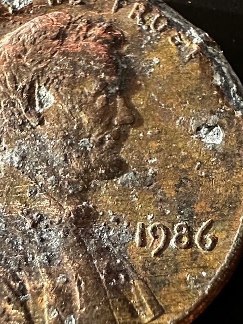 1986-Lincoln-Penny--Damaged