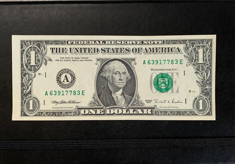 Nothing-Fancy,-But-A-Crisp-1995-$1-I-Got-While-At-Work