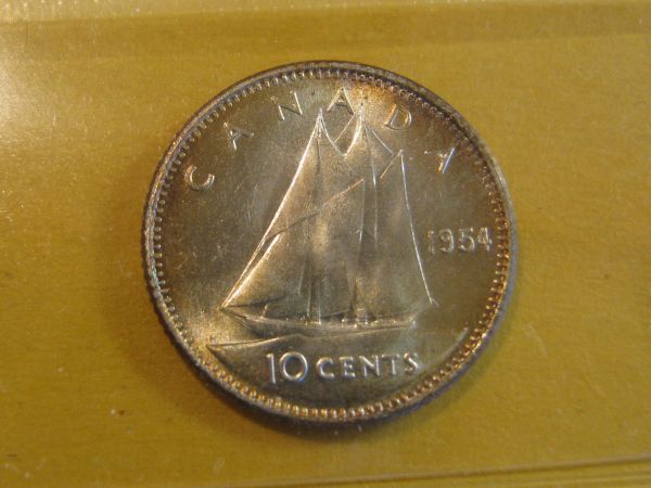 1954---10-Cents-&-1958---25-Cents-And-Dollar