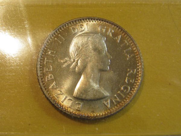 1954---10-Cents-&-1958---25-Cents-And-Dollar