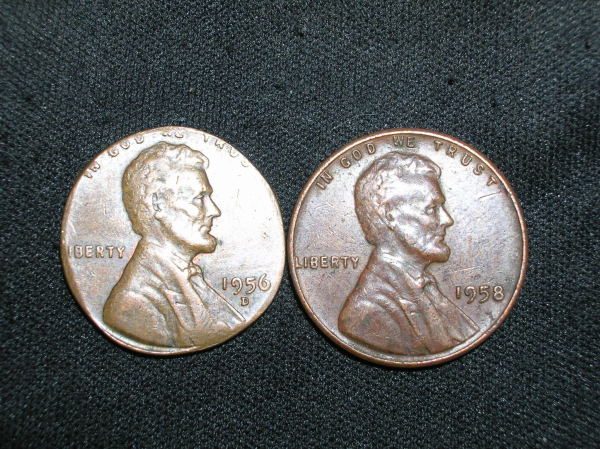 1956-Lincoln-Cent---No-Rim