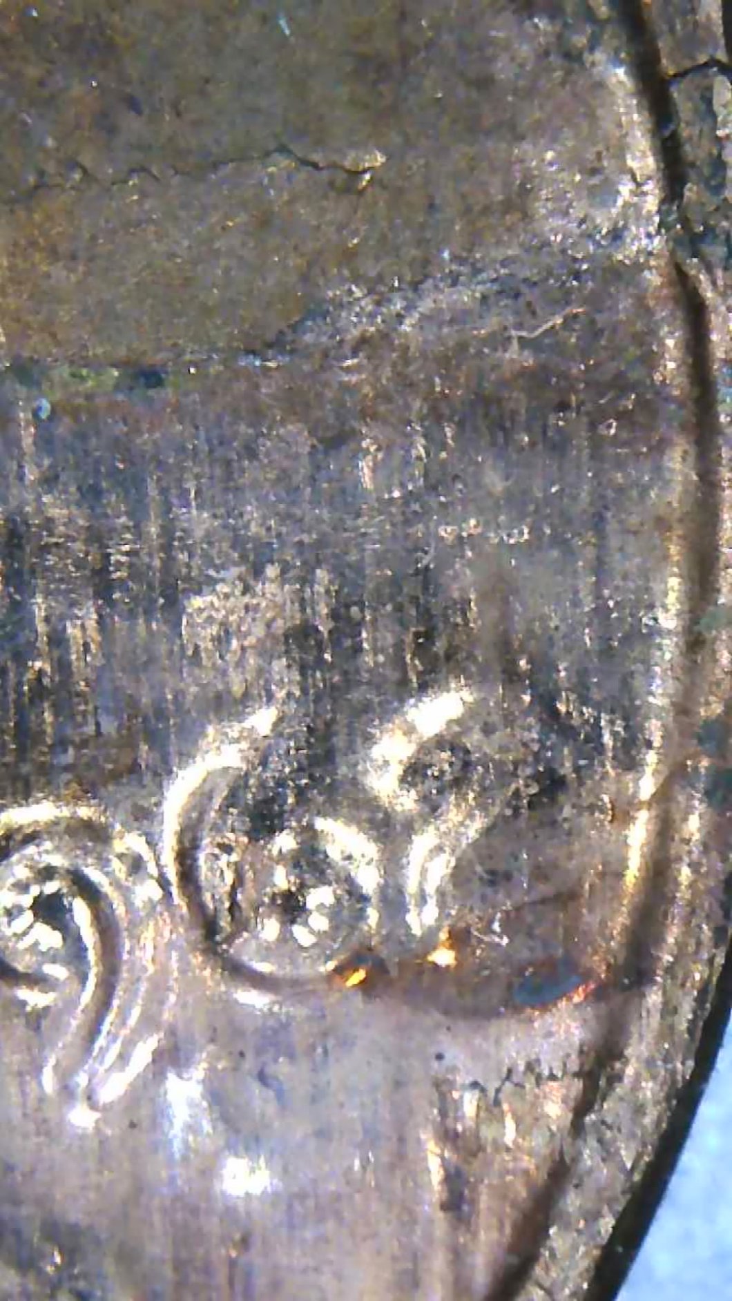 1962-Lincoln-Cent-With-Attached-Lamination-Error