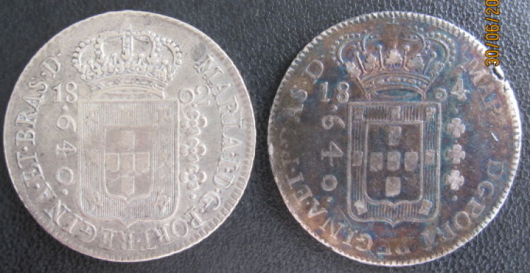 Two-Brazilian-640-Reis,-1802-And-1804-For-Your-Confirmation