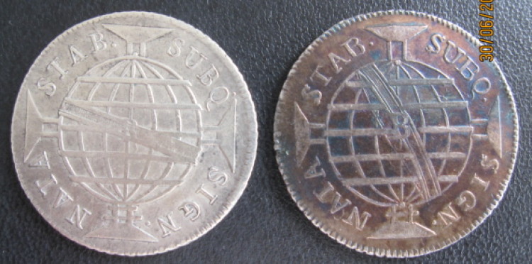 Two-Brazilian-640-Reis,-1802-And-1804-For-Your-Confirmation