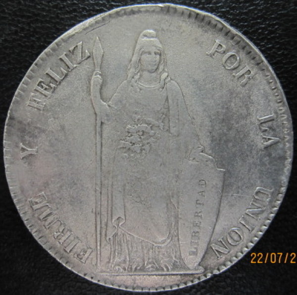 Spain-Philippines-8-Reales-F7-O-C/M-On-Peru-8-Reales-1833