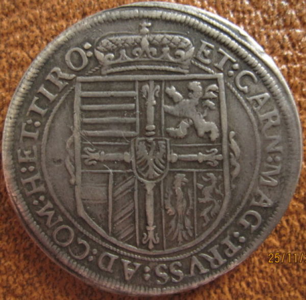 1616-Teutonic-Knights-Maximilian-III--Silver-Thaler-Coin