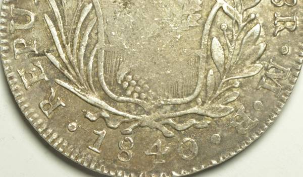 A-Peru-8-Rs-1840---Mint-Error-Or-Ship-Wreck?