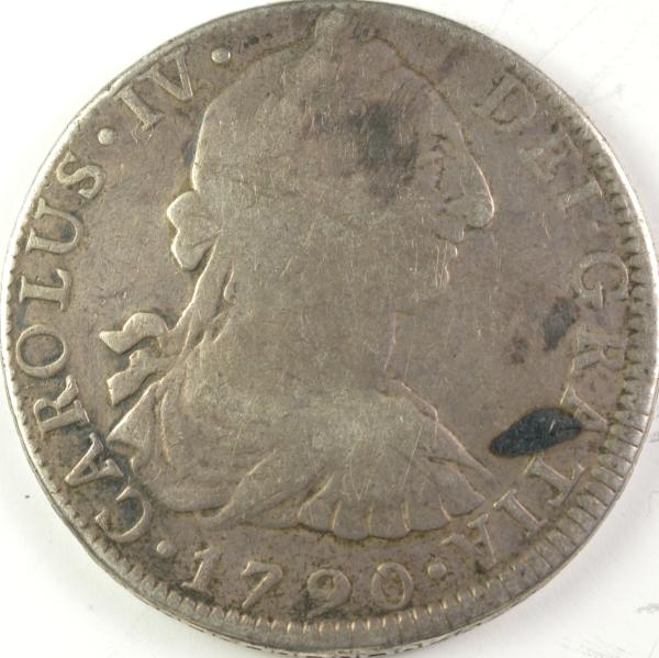 George-III-Counterstamp-On-Mexico-8-Reales-1790