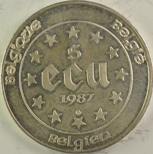 Question-Of-The-Belgian-5-Ecu-Silver-Coin-1987