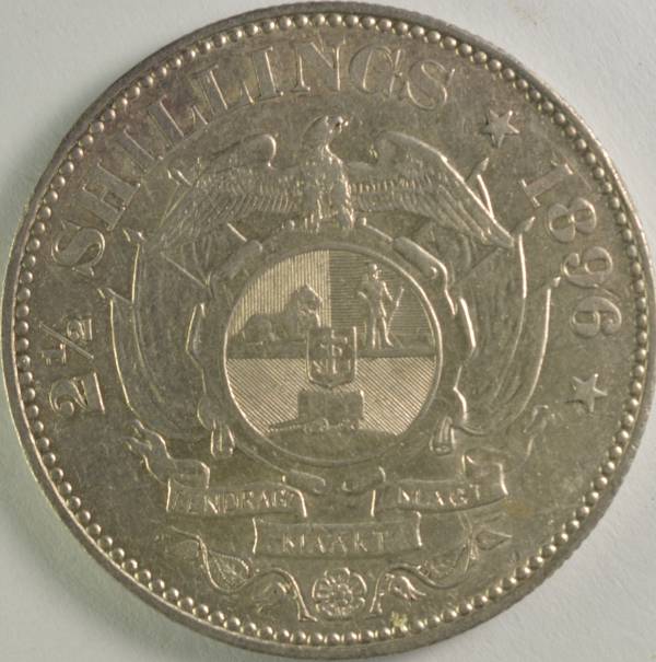 The-Coat-Of-Arm-Of-Paul-Kruger's-Half-Crown