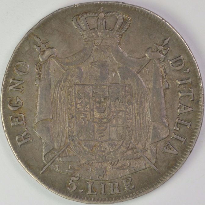 Napoleon-Bonaparte---5-Lire-1812-M---Kingdom-Of-Italy