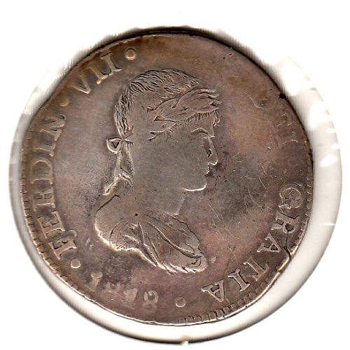 Mexico-8-Reales-1818-D-Rm-Weighing-25-Grams