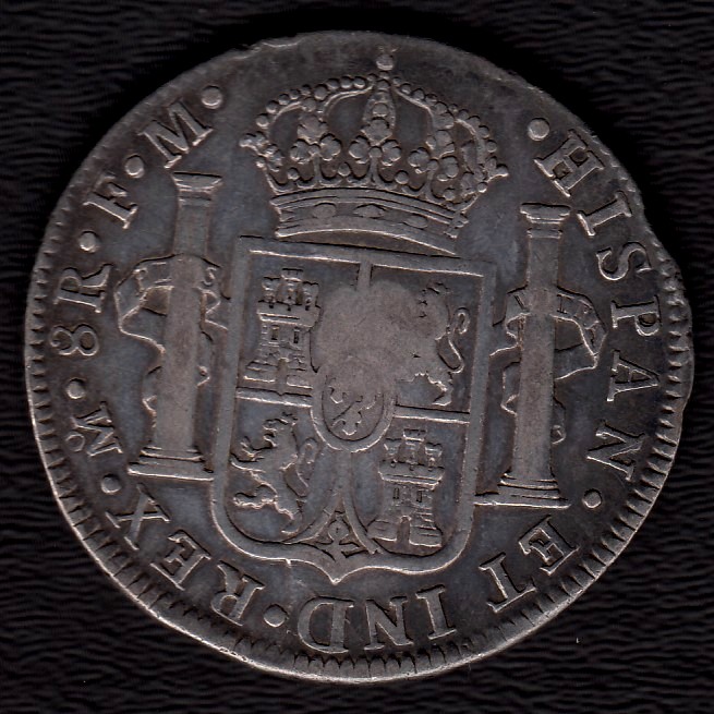 George-III-Counterstamp-On-Mexico-8-Reales-1790