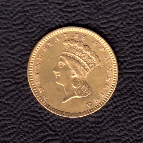 Gold-Dollar-1857-XF-Details
