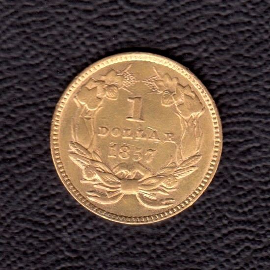 Gold-Dollar-1857-XF-Details