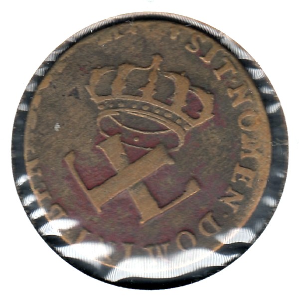 French-American-Colonial-Copper-9--Deniers-1722-H