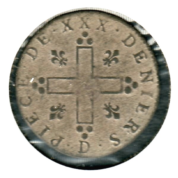 French-Canada-30-Deniers-1710-D