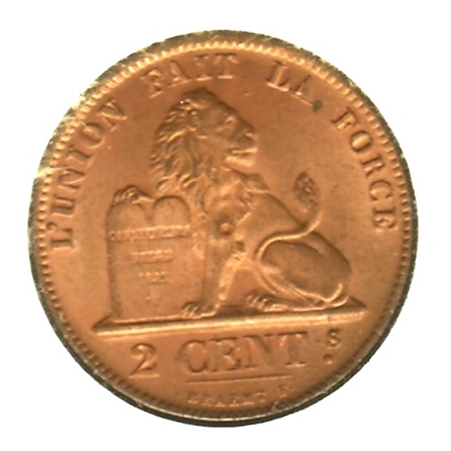 Belgium-2-Centimes-1863fr