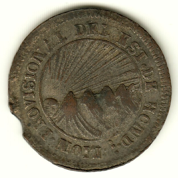 Honduras,-2-Reales,-1847