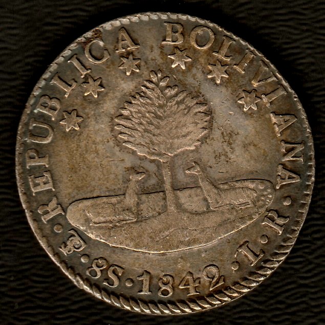 Bolivia-1841-8-Soles