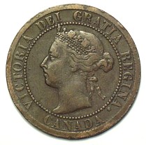 Canadian-Cent-C.1890-With-Semi-Blank-Mule-Reverse