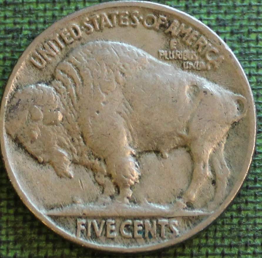 1937-Buffalo-Nickel-With-Part-Of-Horn?