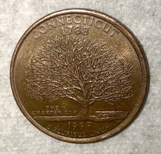Opinions-On-1999-P-Connecticut-Quarter-With-Missing-Clad-On-Reverse