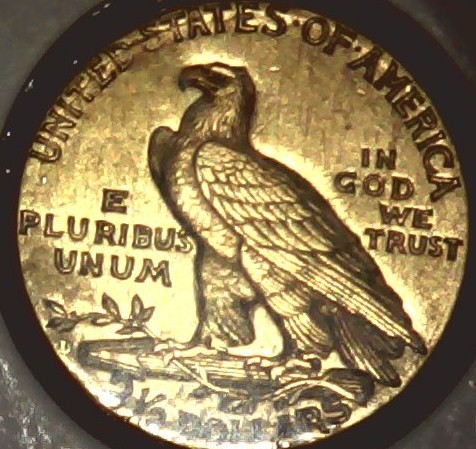 Gold-In-A-Penny-Roll!--2-1/2-Dollar-Piece
