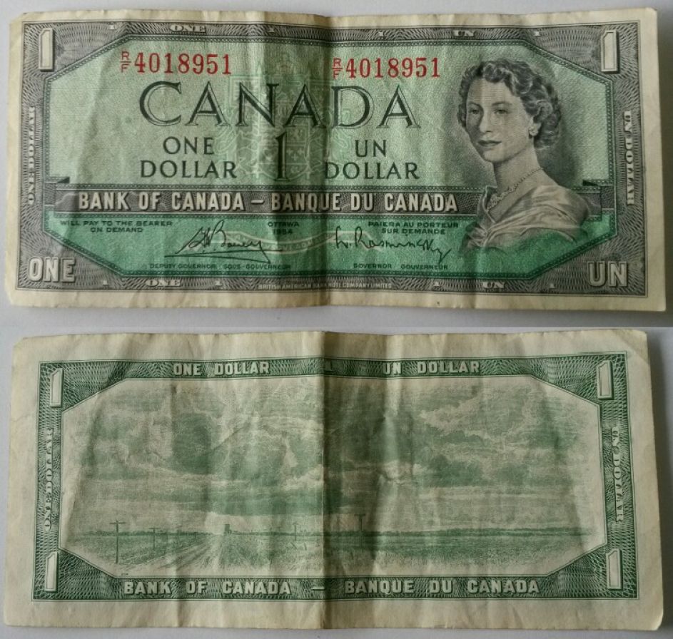 1954-1$-Worth-$74.00?