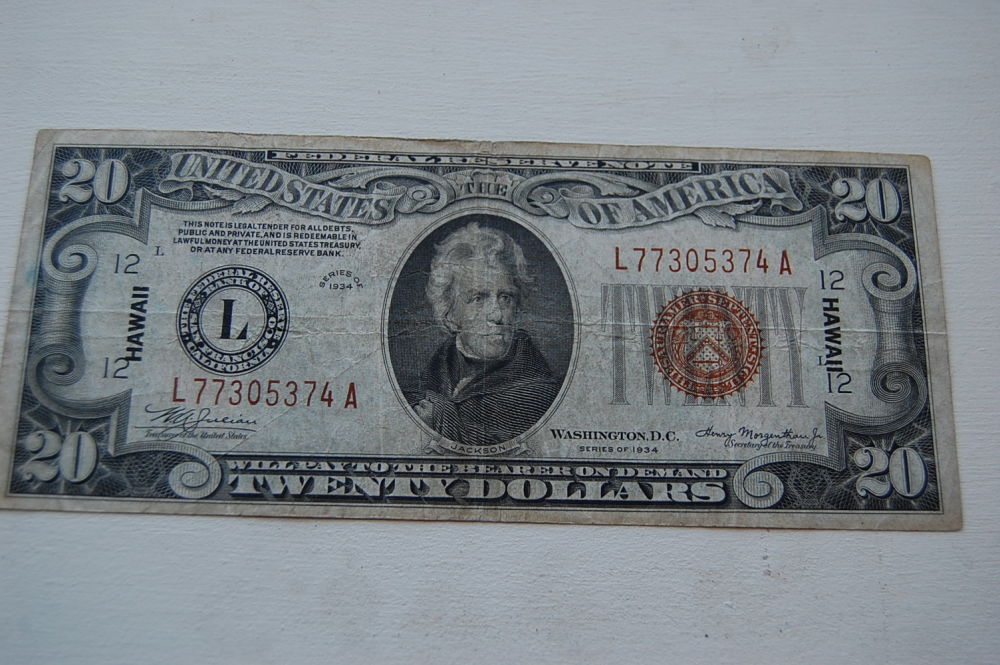 1934-Hawaii-$20
