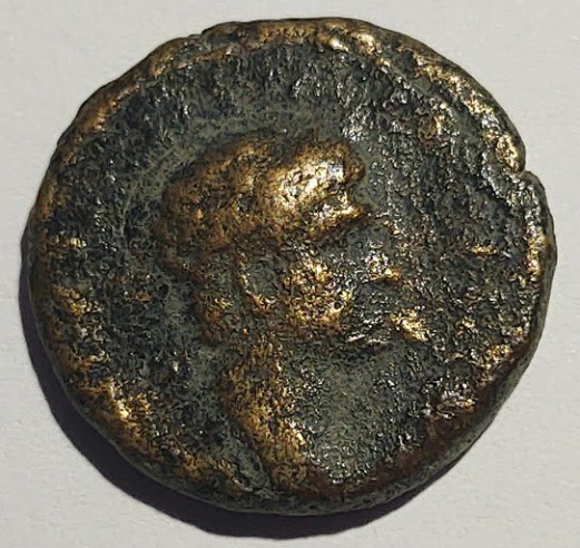 Small-Greek-Coin-12mm---Bronze-Color-W/Eagle