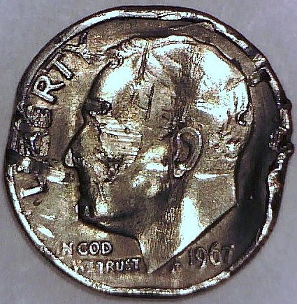 1967-Smashed-Roosevelt-Dime