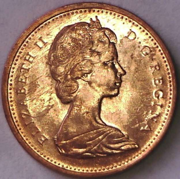 1967-Canadian-Cent--Error-On-Cent-Reverse