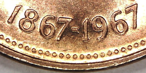 1967-Canadian-Cent--Double-Date