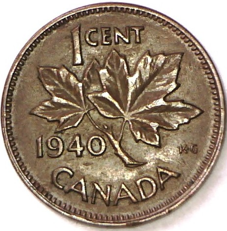 1940-Canadian-Cent-Nice-Die-Cracks-Canada