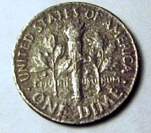 1991-Roosevelt-Dime-With-No-Rim