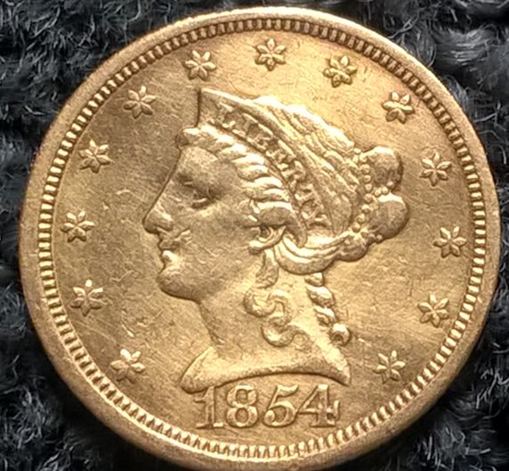 1854-Gold-Quarter-Eagle