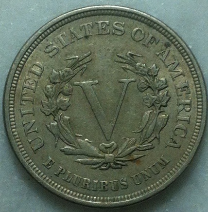 1883-No-Cents-Liberty-Nickel---Die-Crack