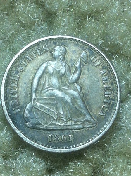 1861-Half-Dime