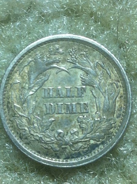 1861-Half-Dime