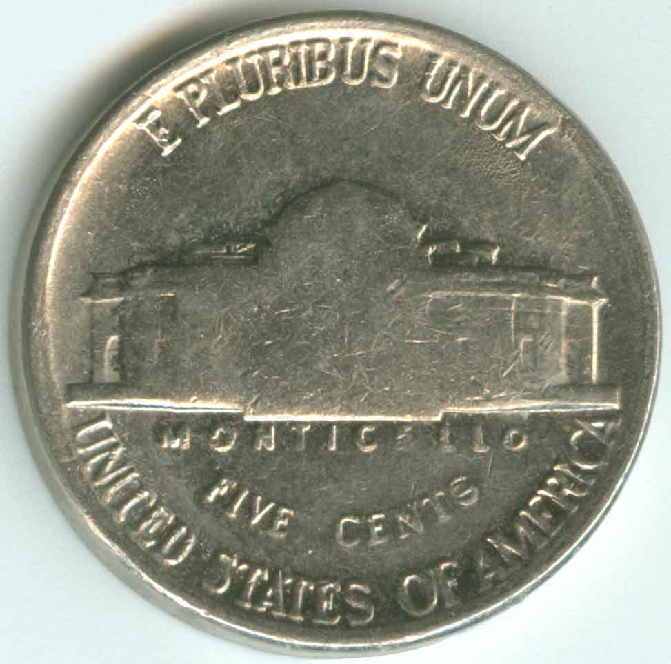 1983-P-Jefferson-Nickel-With-Grease-Filled-Dies?