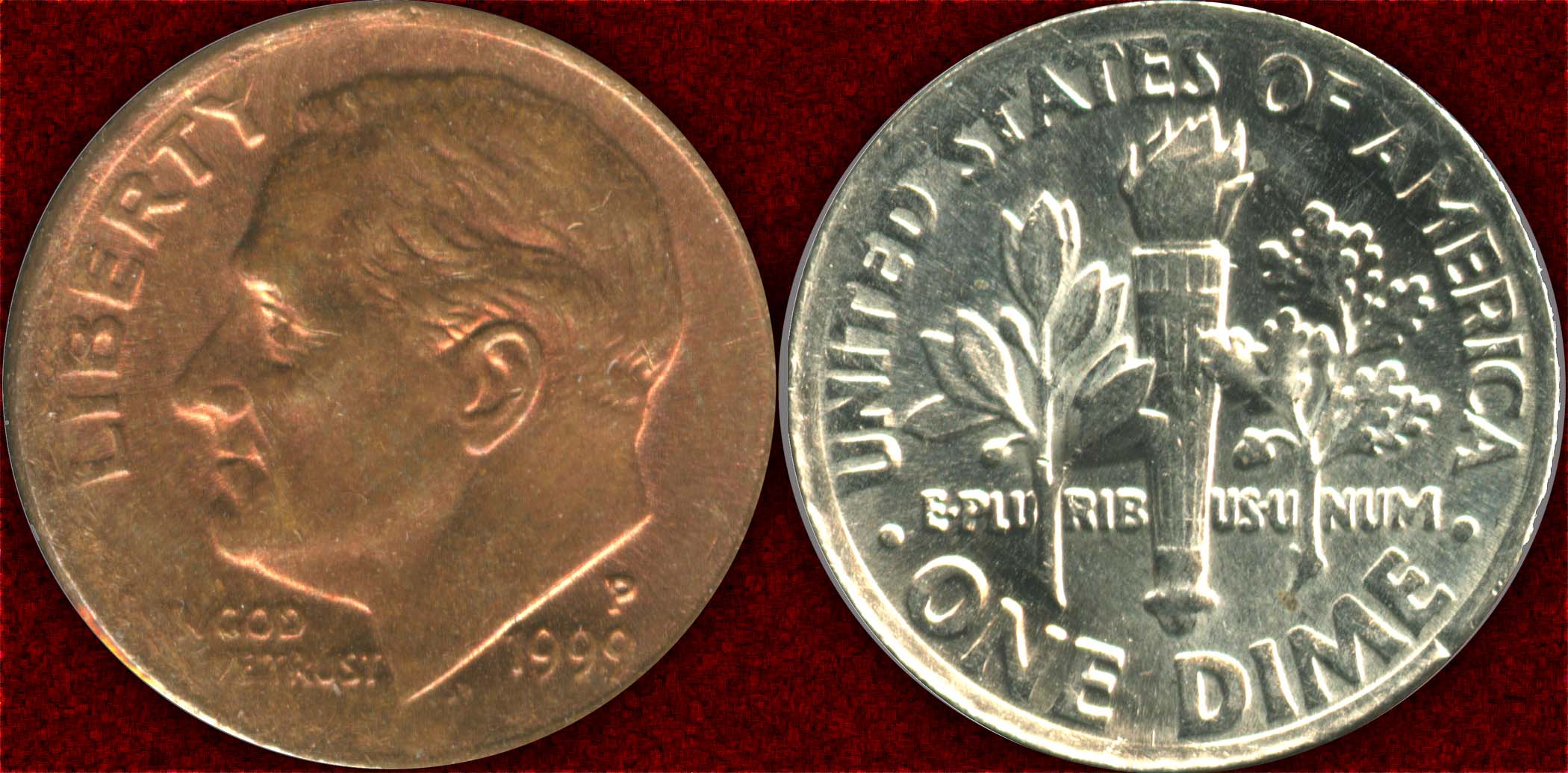 Possible-Missing-Obverse-Clad-On-1994-D-Roosevelt--Dime?