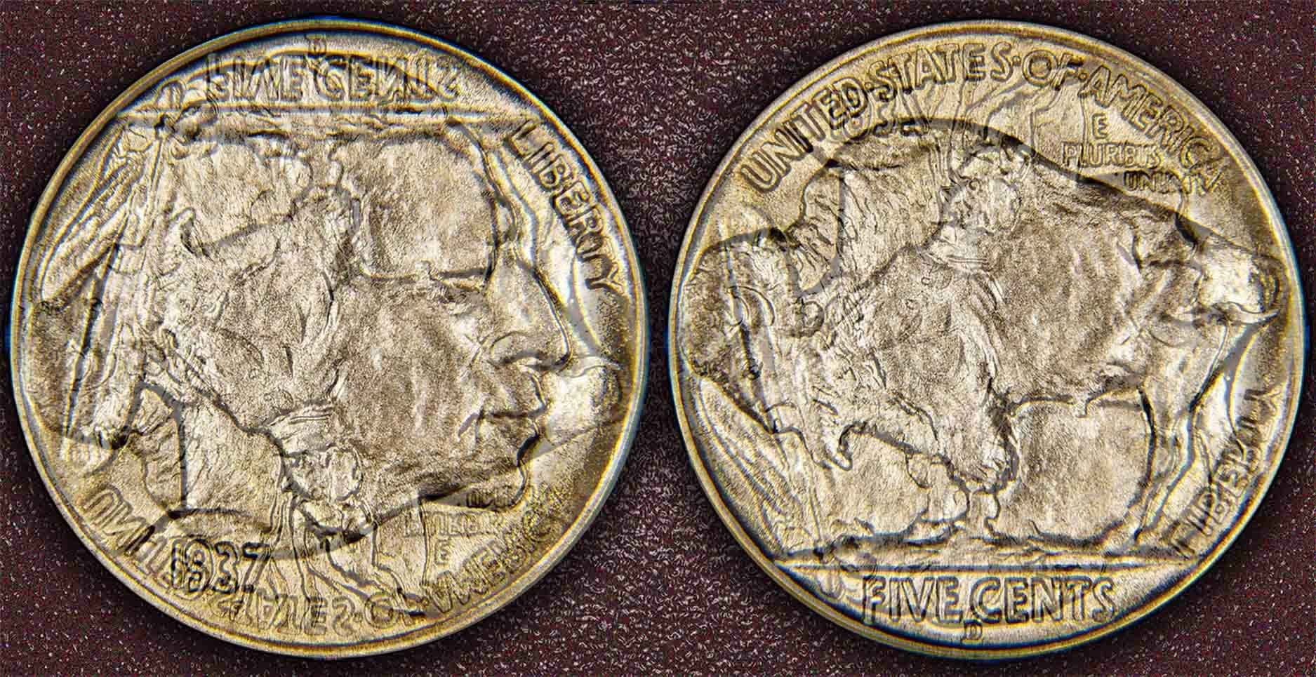 1913-Buffalo-Nickel-New-Clashed-Die