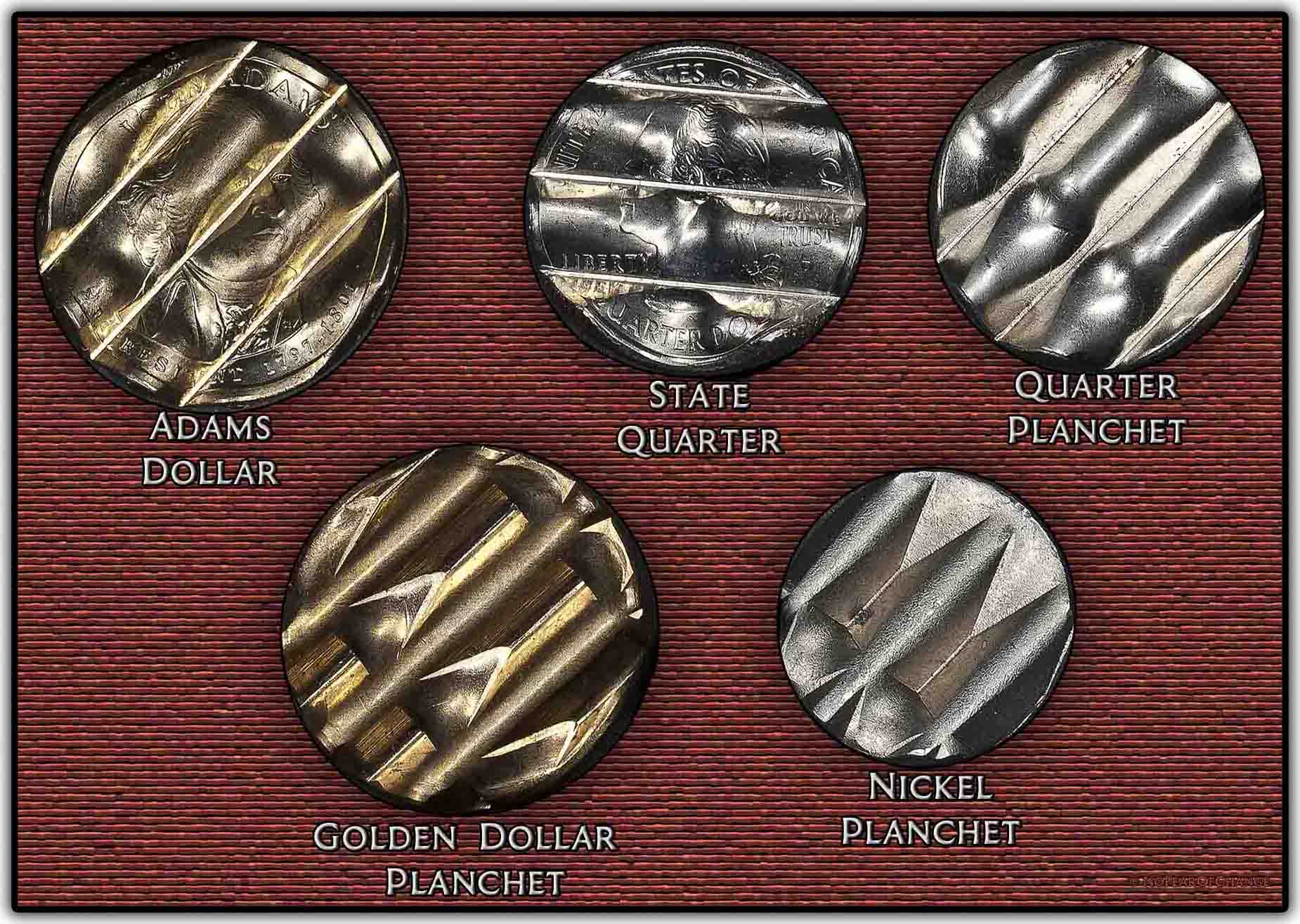 Waffle-Wednesday:-Four-Washington-Quarter-Blanks-Waffled-Together-NGC-Brilliant-Uncirculated