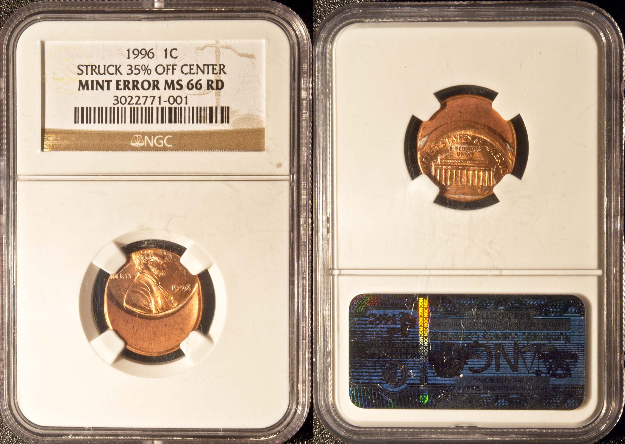 1996-Cent-Off-Center-Strike-NGC-MS-66-RD-35%-Oc?