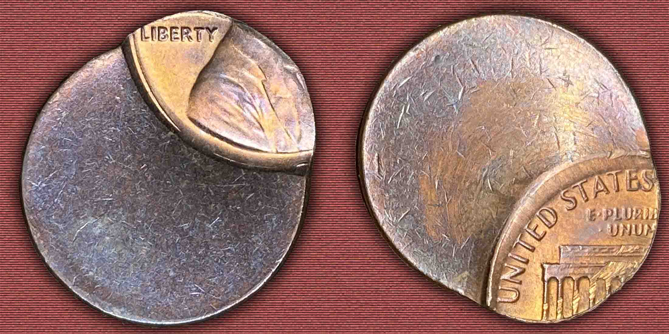 No-Date-Copper-Lincoln-Memorial-Cent-70%-Off-Center