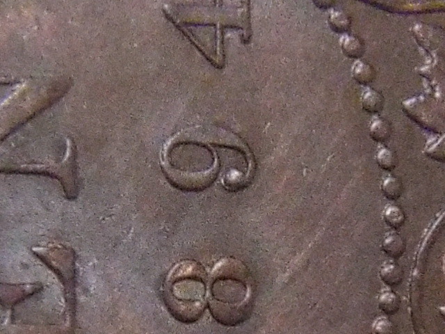 1894-Large-Cent-With-Repunched-9