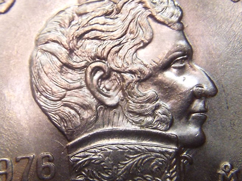 Mexico-5-Pesos-1976-Triple-Error---2-Mint-Clips-And-A-Clashed-Obv.--B.u.