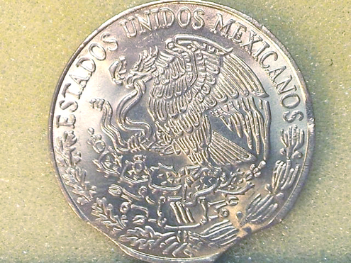 Mexico-5-Pesos-1976-Triple-Error---2-Mint-Clips-And-A-Clashed-Obv.--B.u.