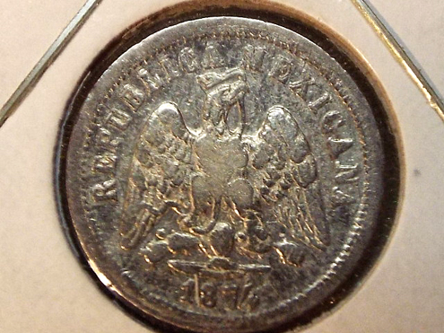 Mexico,-**-An-Extremely-Dramatic-Double-Die-Both-Sides1874-10-Cents